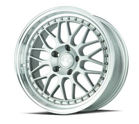 18x8.5 AodHan AH02 Silver w/Machined Lip (DPF®) Wheels