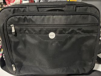Dell Computer Laptop Briefcase Shoulder Messenger Nylon Bag Black