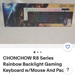 ChonChow  -R8 Backlit Gaming Keyboard and Mouse Combo 