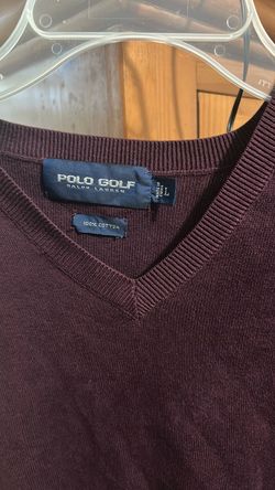 Ralph Lauren Polo Golf Size Large Men’s Short Sleeve V Neck Sweater