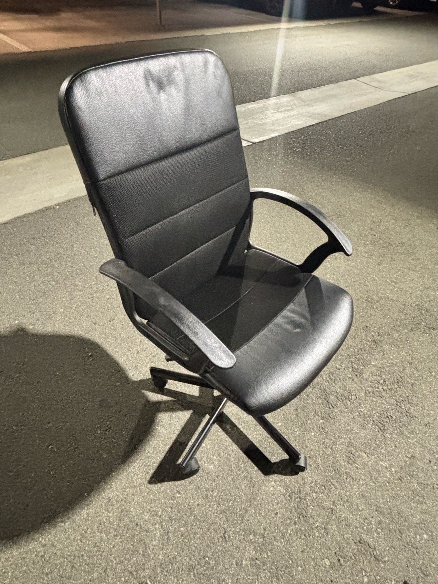 Black Faux Leather Executive Chair