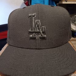 La Dodgers Los Angeles New Era Cap Hat Rare Grey Size 8
