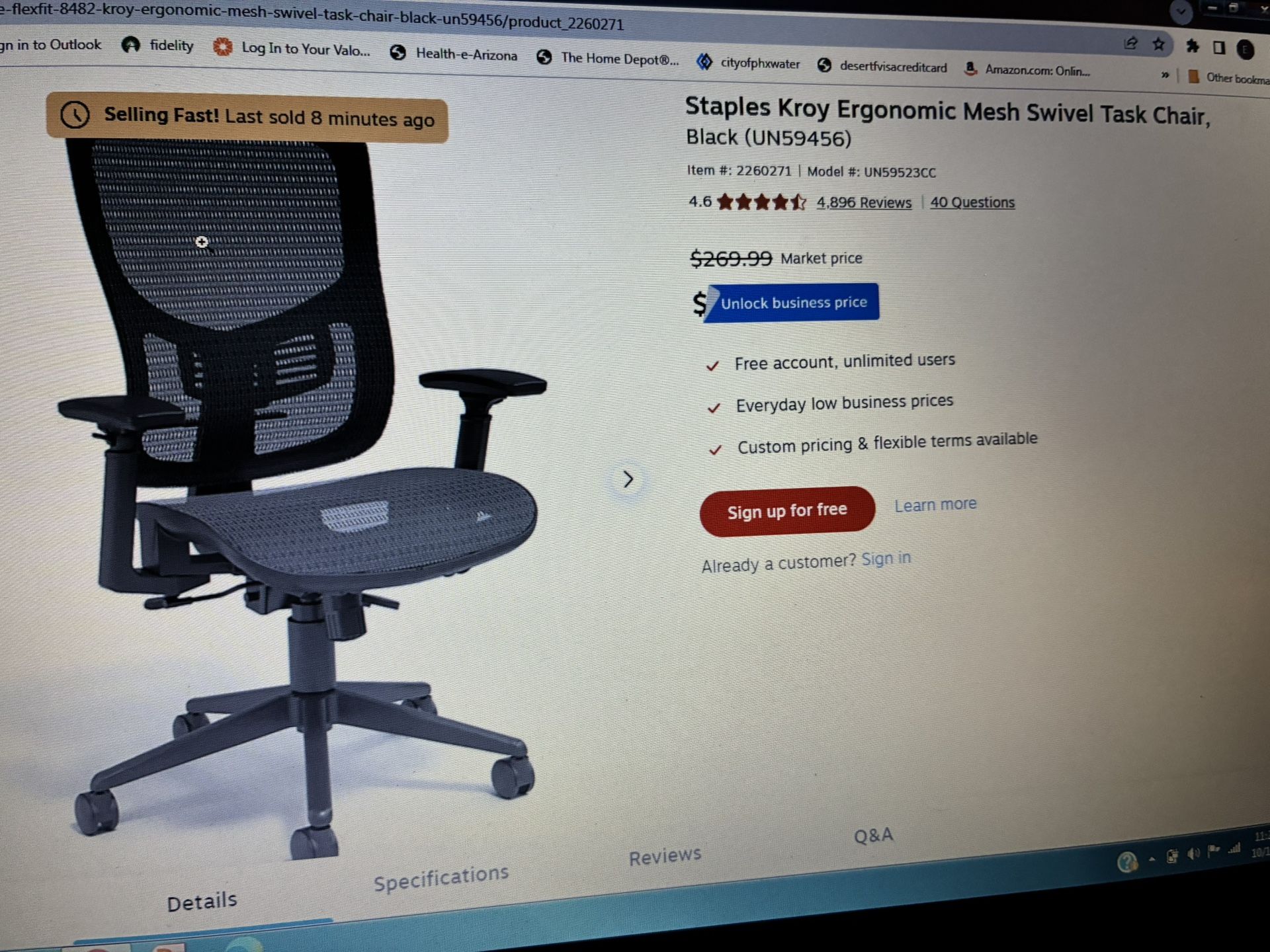 Chair! Ergonomic! New!
