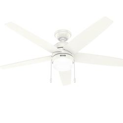 Hunter Fan Company 52493 Bardot 52" Ceiling Fan, Fresh White