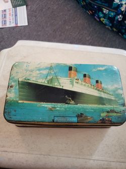 Antique Candy Tin from English