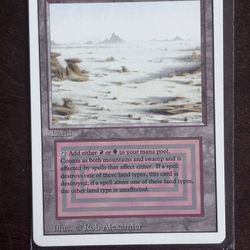 Magic The Gathering Badlands Land Card
