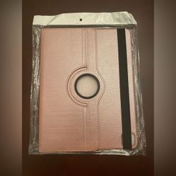 NWT Apple IPad case in rose shimmer color. 