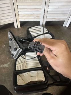 Towing Mirrors for Ford F250 F350 F450 F550 Super Duty 1999-2007 | Electric Adjustable Glass, Black Housing, Heated, Smoked Sequential Turn Signal