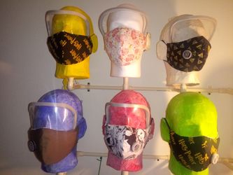 Mask with eye protection