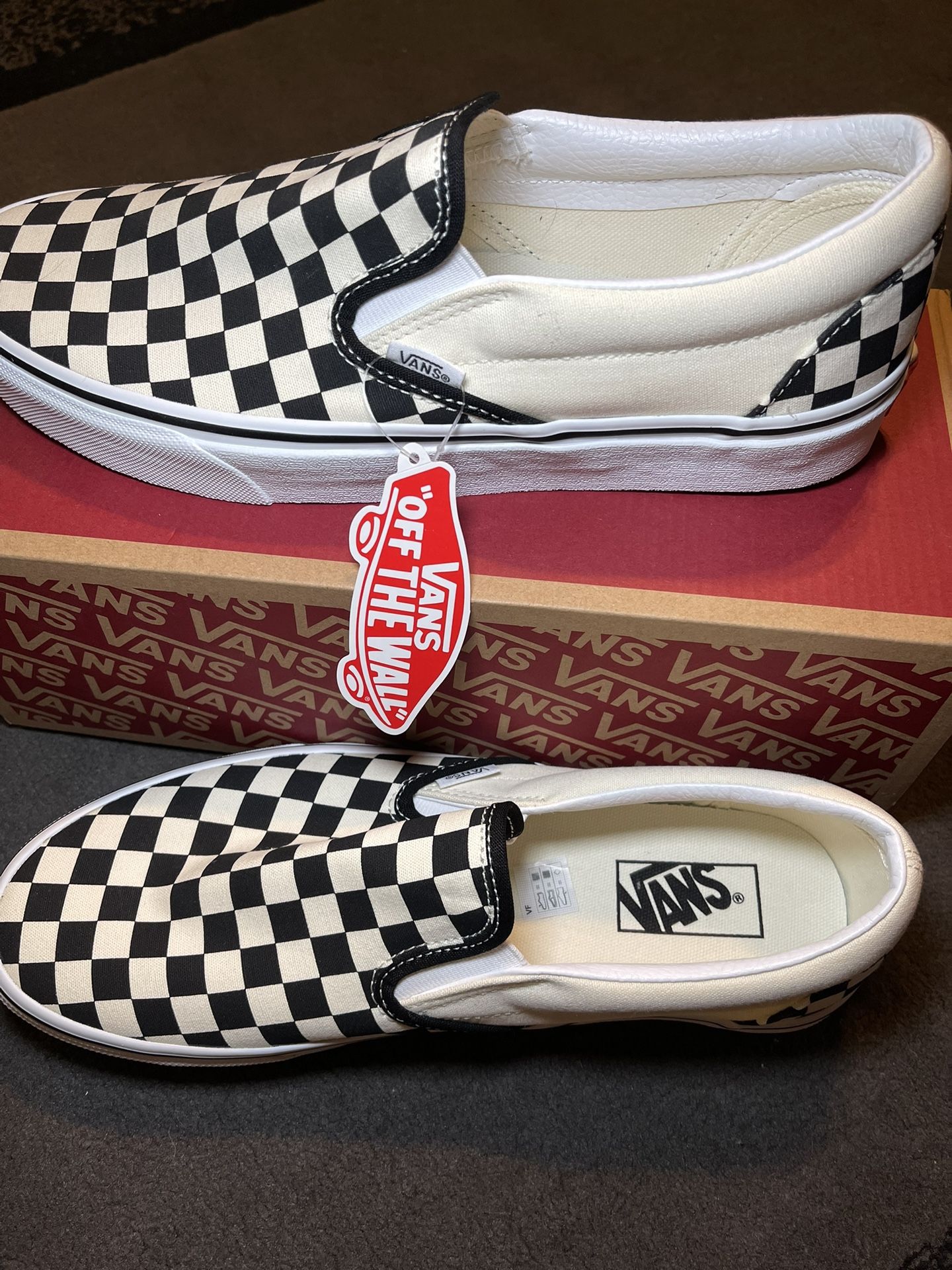 Classic Checkered Vans Size 10 Men