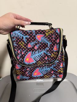 Betsey Johnson Skeleton Fish Lunch Bag