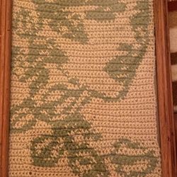 Handmade Crochet Plant Portrait 