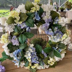 2 Grapevine & Floral Wreath 