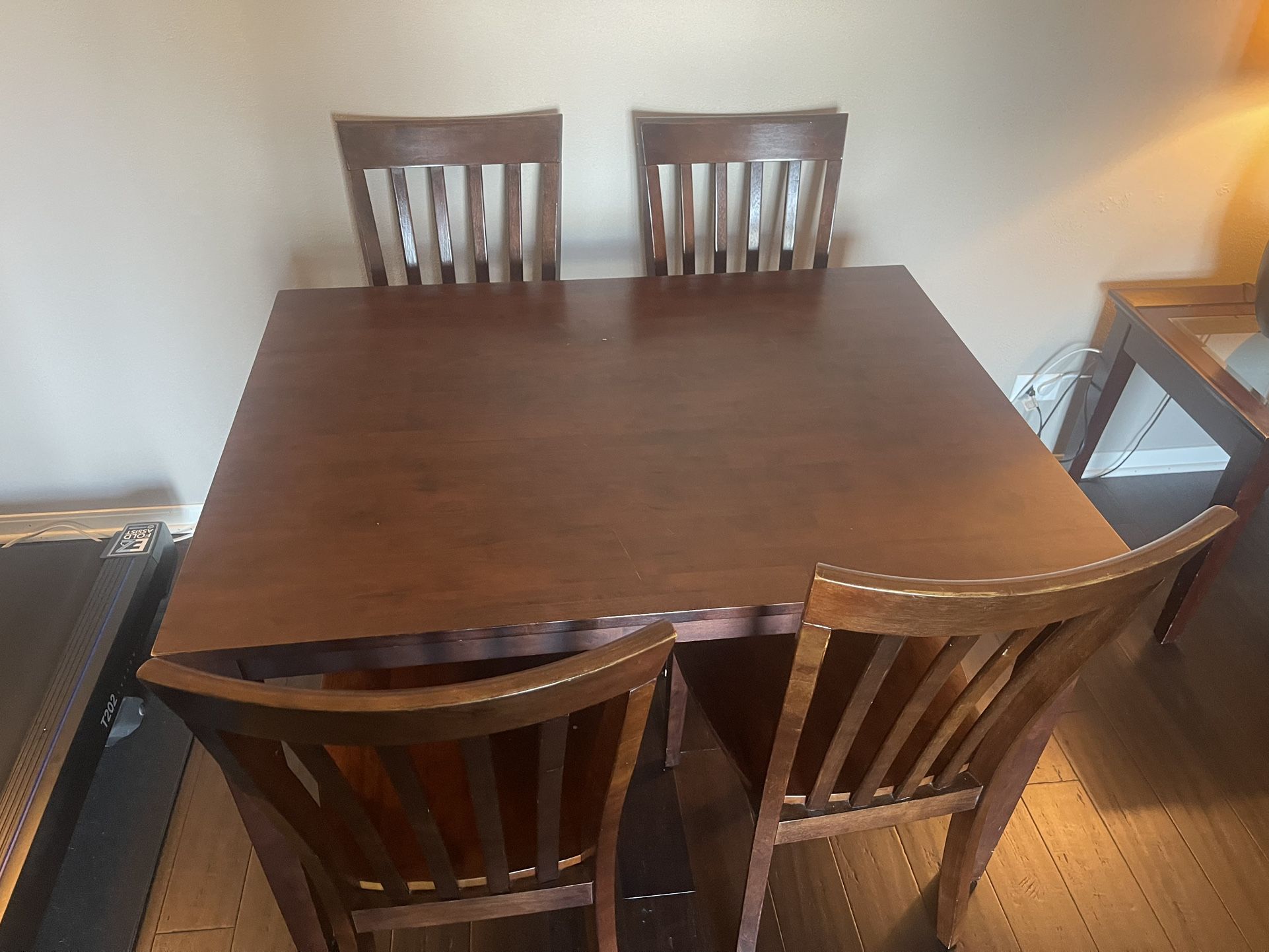 Dining table and chairs