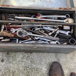 Tool box with tool