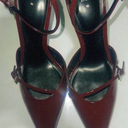 Heels, ZARA, Dark Red, 40 Euro> 9U.S