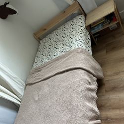 IKEA Twin Bed And Bedside Table