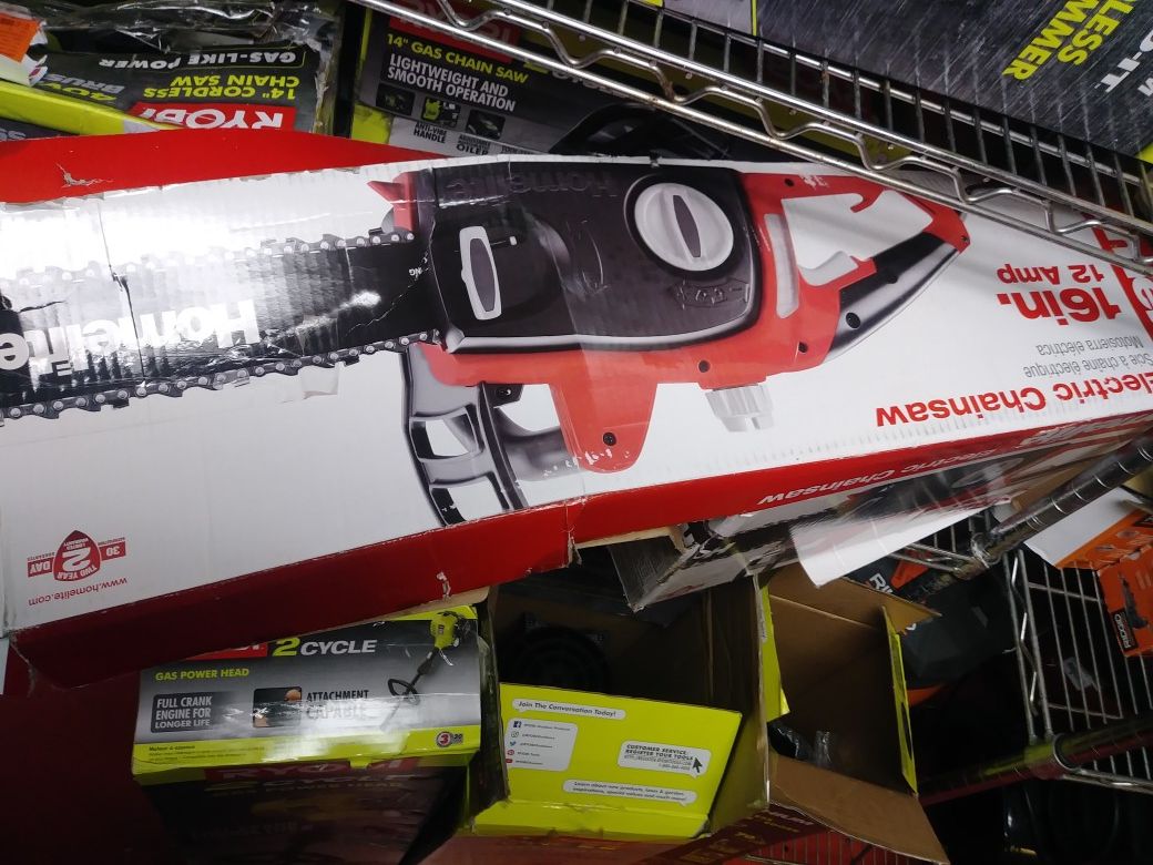 Homelite electric chainsaws