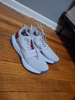 RBX gery and red shoes