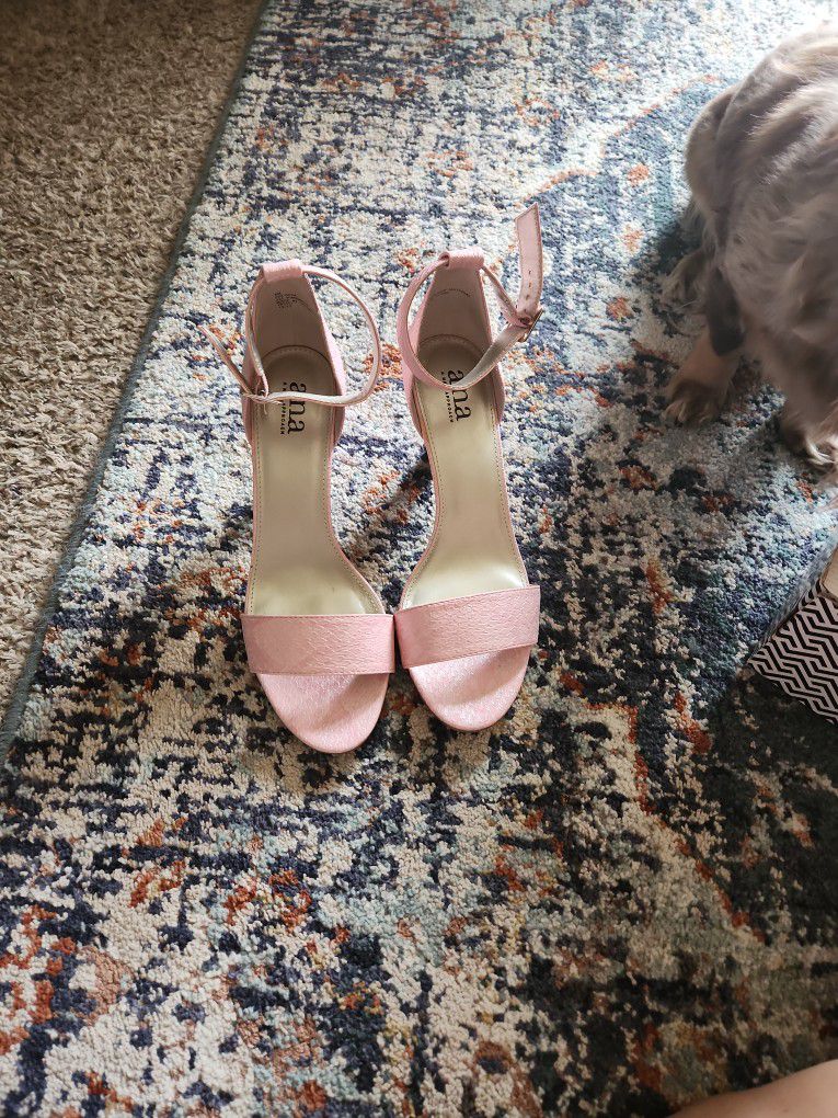 Heels Pink Size 8 Worn Once 
