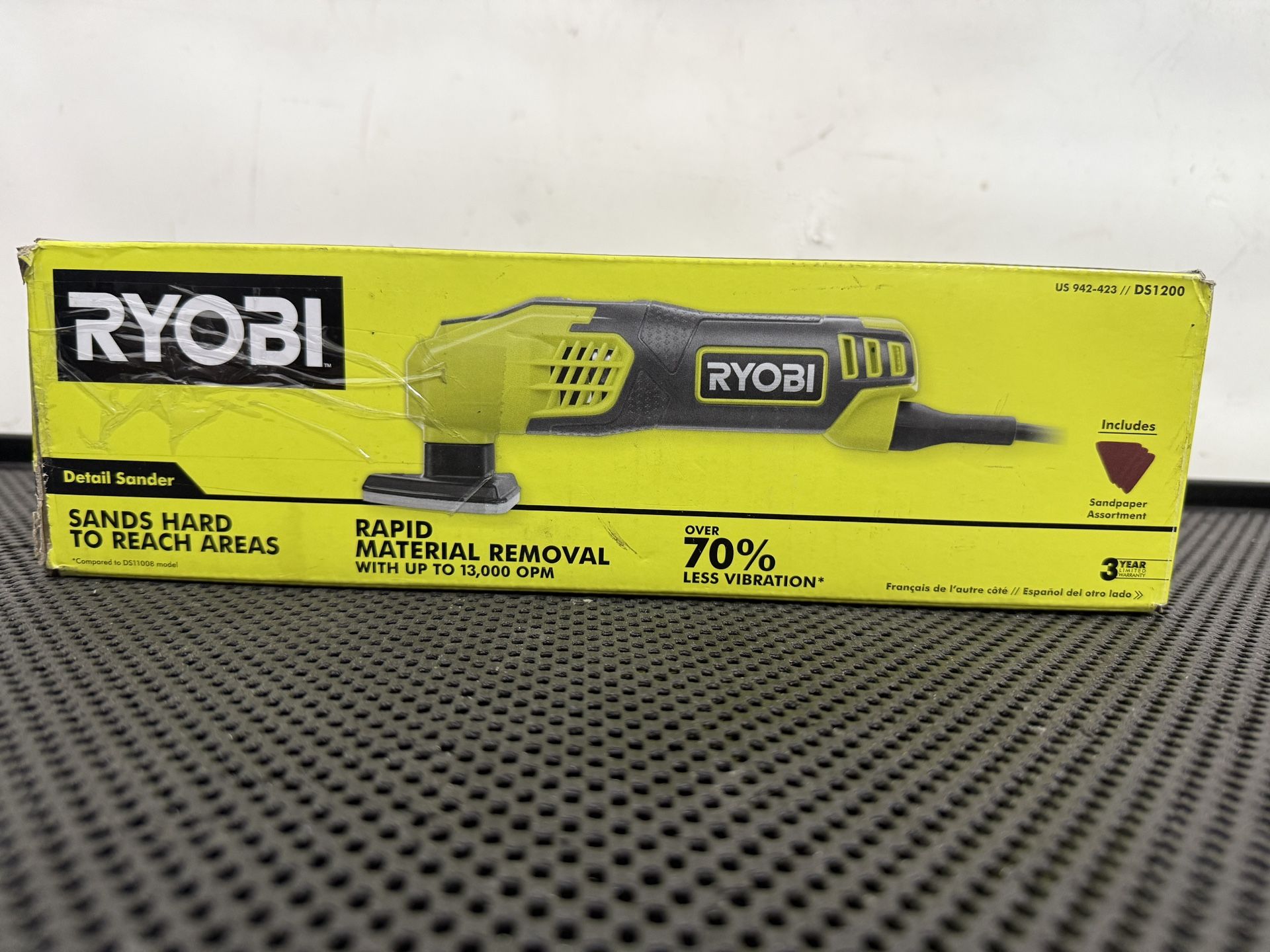 RYOBI 0.4 Amp Corded 2-7/8 in. Detail Sander