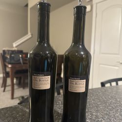 Dark Green Glass Bottles For Olive Oil 