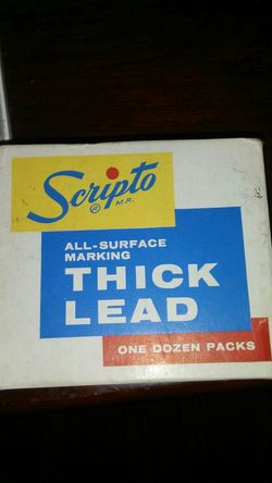 Vintage scripto all surface marking lead