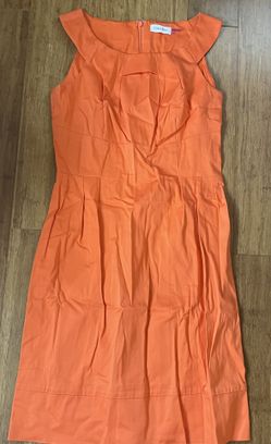 Orange Calvin Klein Dress