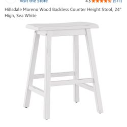 Counter Stools 4 White 