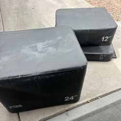 PB Extreme Used Foam Plyoboxes in 6-inch, 12-inch, and 24-inch