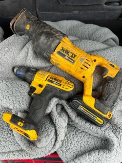 Dewalt  sawzall and hammer drill