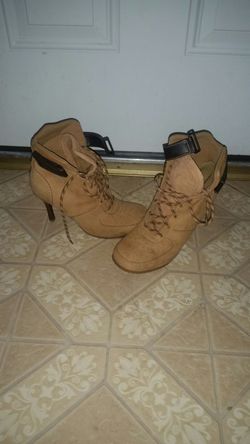 Baker's heel boots