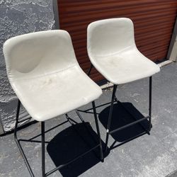 Set Of 4 Bar Stool Chairs 
