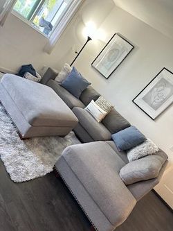 Costco grey sectional couch