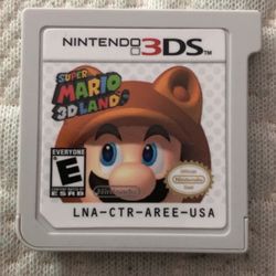 Nintendo 3ds Super Mario Land Game 