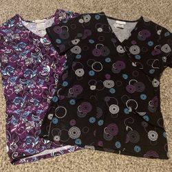 2 Scrubstar Scrub Tops 