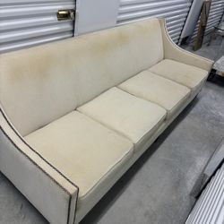 Bernhardt XL large four seater sofa in solid condition , but needs to be cleaned…  108 “ wide , 37” depth , 35 “ high . $100 Delivery available