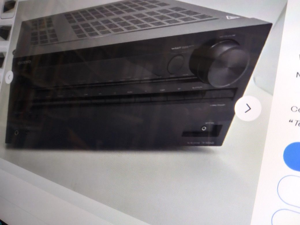ONKYO. MODEL TX-NR646. 7.2 CHANNEL NETWORK. 240 WATTS. WITH BLUETOOTH.  NO REMOTE. SOUND GOOD...GET BLUETOOTH VERY EASY