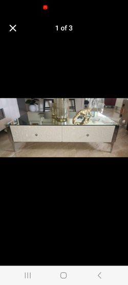 White coffee table