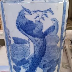 Porceline Peacock And dove Vase