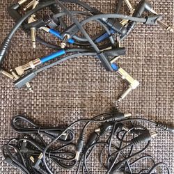 Guitar Patch Cables + Power Supply Cords Bundle – $20