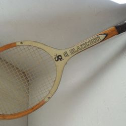 Vintage Slazenger Wooden Tennis Racket 