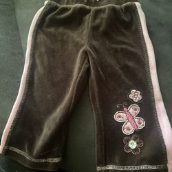 Pink And Brown Flower Sweatpants