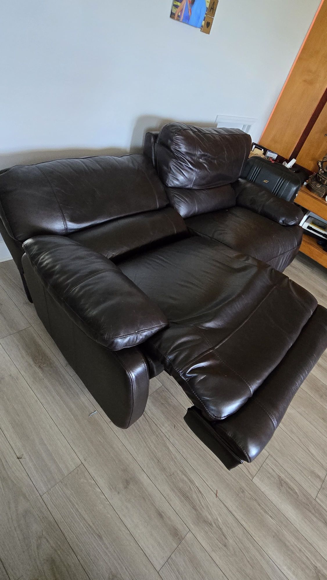 Electric Recliner Leather Sofa