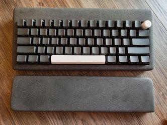 Brazen Mason 60- Zen Series + Wristrest, Wireless Stone Mechanical Keyboard