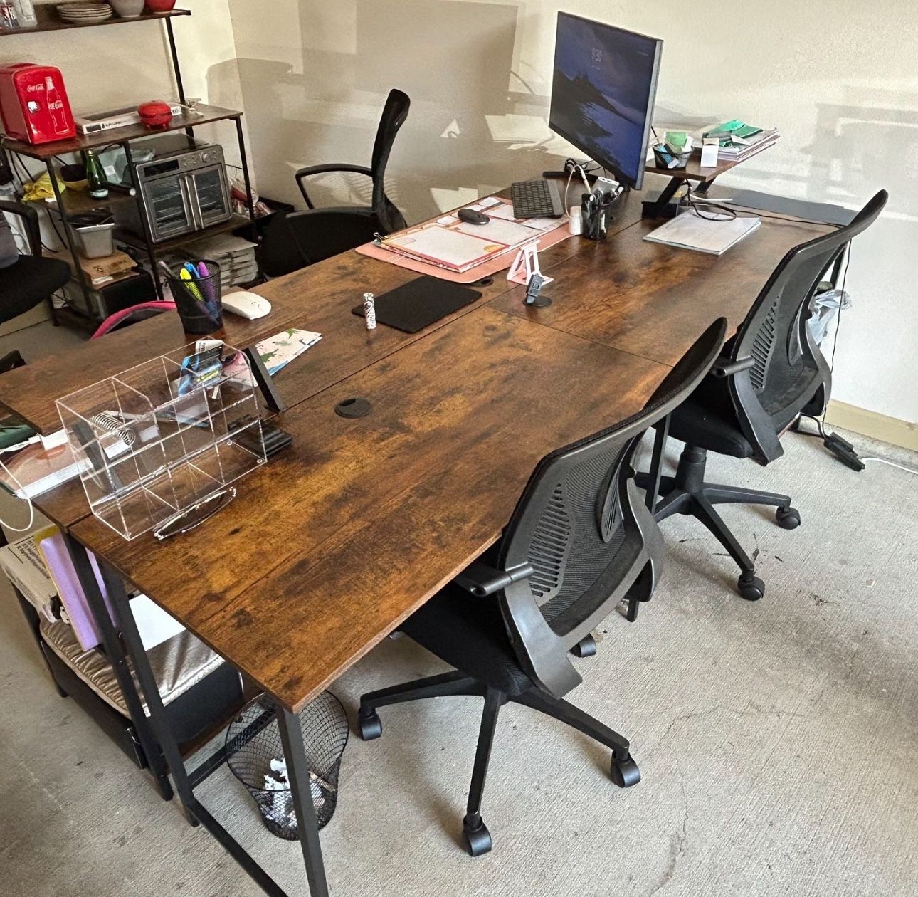 Desk Or Conference Table With Chairs 