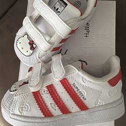 Hello Kitty Red/white Adidas Toddler Size 5c
