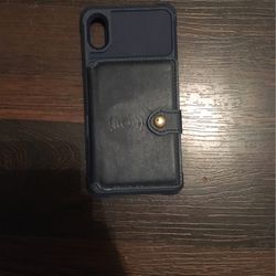 IPhone 9, X, 11 Wallet Case Blue