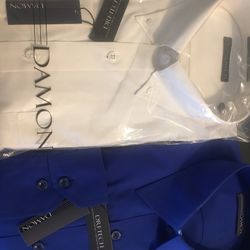 2 Brand New Men Damon Dress Shirts 