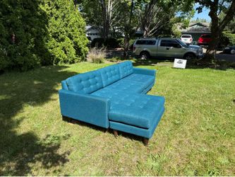 Joybird blue Eliot Sectional sofa